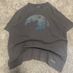 Vintage Nature Tee Grey M 90s Adventure Hiking Exctinction is Forever T